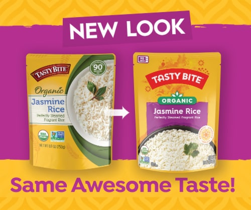 Tasty Bite Organic Jasmine Rice Perspective: left
