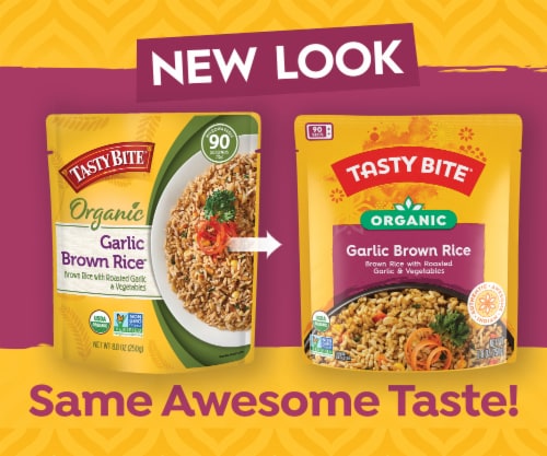 Tasty Bite® Garlic Brown Rice Perspective: left