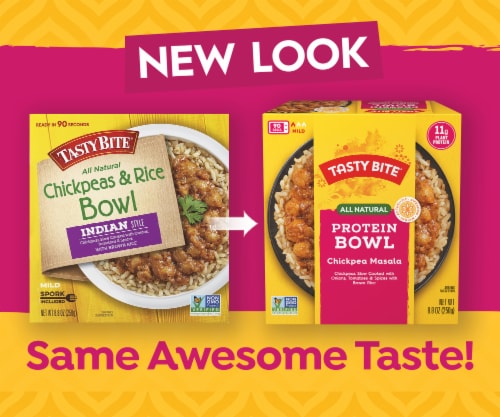 Tasty Bite® All Natural Indian Style Chickpeas & Rice Bowl Perspective: left