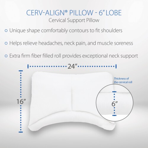 Core Products Cervalign, Firm Cervical Support Pillow, 6 Perspective: left
