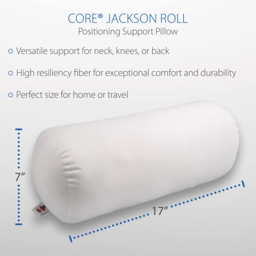 Core Jackson Roll Positioning Support Pillow, Standard, 17 x 7 x 17, White Core Jackson Roll Positioning Support Pillow, Standard, 17 x 7 x 17, White