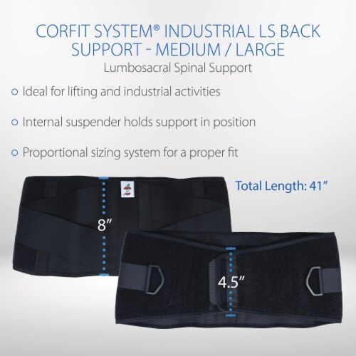CorFit System Industrial Lumbosacral Spinal Back Support, X-Large, 40