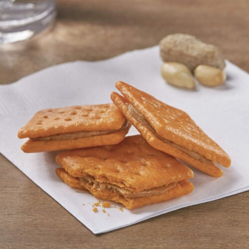 Keebler Sandwich Crackers, Cheese & Peanut Butter (Pack of 6) Perspective: left
