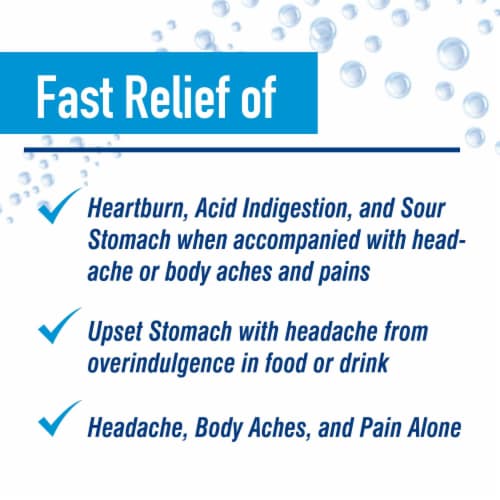 Alka-Seltzer Extra Strength Effervescent Antacid Tablets (Pack of 6) Perspective: left