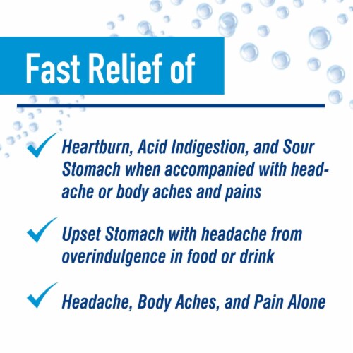 Alka-Seltzer Extra Strength Effervescent Antacid Tablets (Pack of 8) Perspective: left