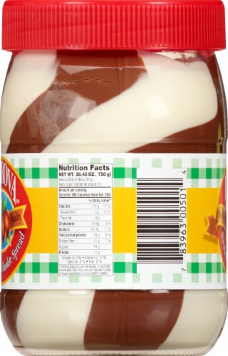Dobrova Swirled Hazelnut & Vanilla Spread Perspective: left