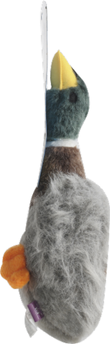 Multipet Migrator Large 15'' Plush Mallard Duck Dog Toy Perspective: left