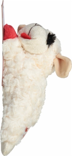 Multipet Plush Lamb Chop Dog Toy Perspective: left