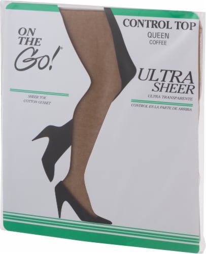 On The Go! Ultra Sheer Control Top Queen - Coffee, 1 ct - Kroger