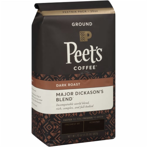 Peet's Coffee Major Dickason's Blend Dark Roast Ground Coffee Perspective: left
