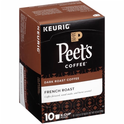 Peet's® French Roast Dark Roast K-Cup Coffee Pods Perspective: left