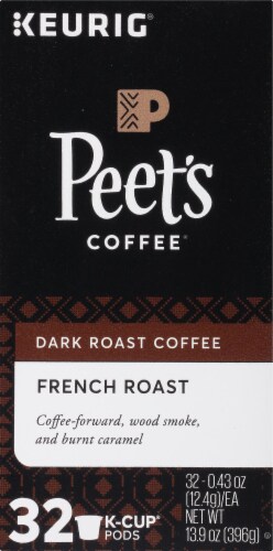 Peet's® French Roast Dark Roast K-Cup Coffee Pods Perspective: left