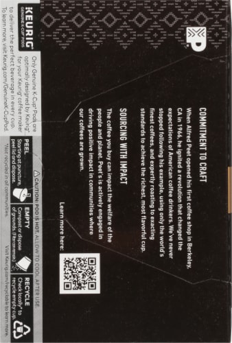 Peet's® Café Domingo® Medium Roast K-Cup® Coffee Pods Perspective: left