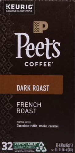 Peet's® French Roast Dark Roast K-Cup Coffee Pods Perspective: left