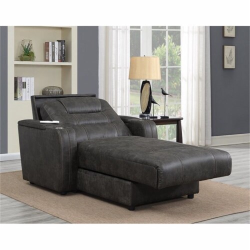 E-Motion Furniture Fabric Power Recliner Chase Bed with Arm Console in  Gray, 1 - Kroger