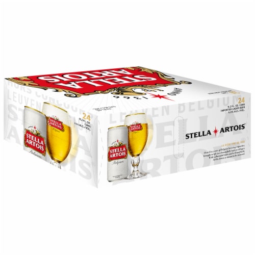 Stella Artois Imported Lager Beer Perspective: left