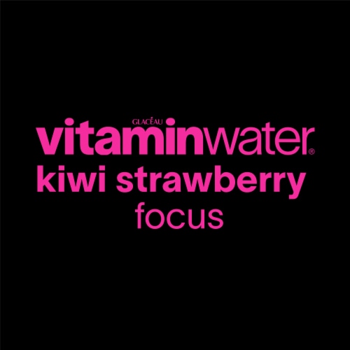 Vitaminwater® Focus Kiwi-Strawberry Flavored Bottled Water Perspective: left