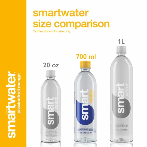 Smartwater® Distilled Passionfruit Mango Flavored Bottled Water Perspective: left