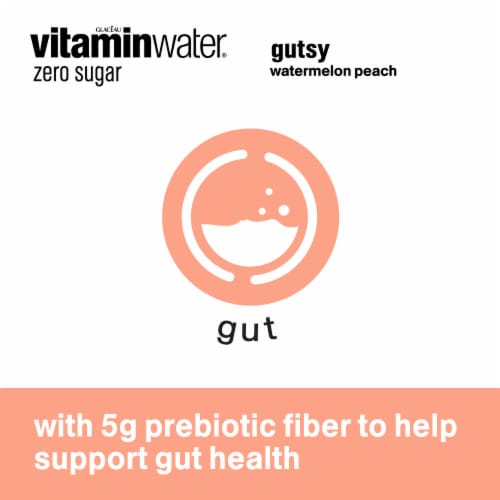Vitaminwater® Zero Sugar Gutsy Flavored Bottled Water Perspective: left
