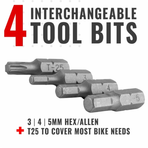 PRO BIKE TOOL Adjustable Torque Wrench Set - 4,5,6NM - Black - Shop Quality Bicycle Multitool Perspective: left