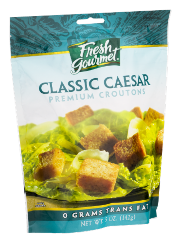 Fresh Gourmet Caesar Croutons Perspective: left
