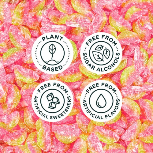 Sourmelon Bites, Christmas Candy with Low Sugar (3g), Low Calorie, 1.8 oz (Pack of 12) Perspective: left