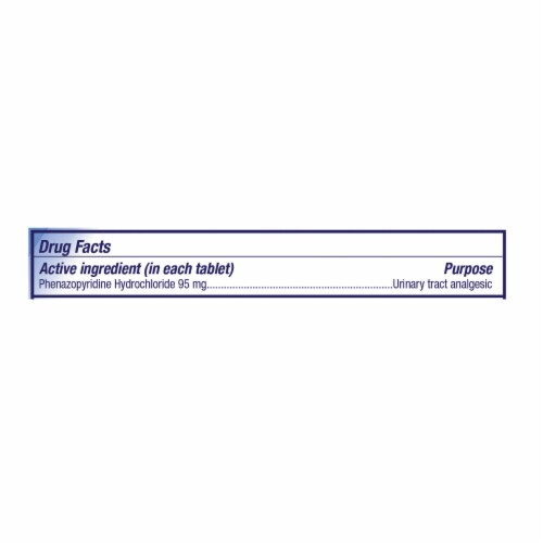 Azo Urinary Pain Relief Value Size 95 MG Tablets Perspective: left