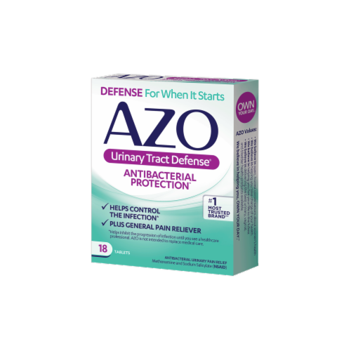 AZO Urinary Tract Defense® Antibacterial Protection Tablets Perspective: left