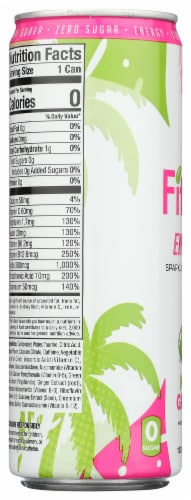 FitTea™ Zero Sugar Kiwi Guava Energy Drink Can Perspective: left