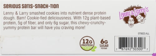 Lenny & Larry's® Cookies and Creme Cookie-Fied® Protein Bars Perspective: left