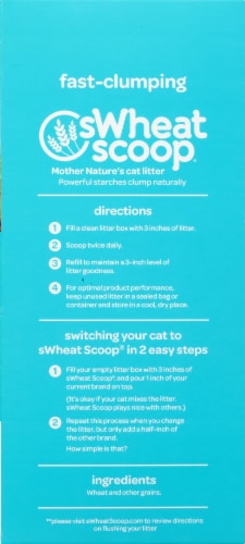 Swheat Scoop® Fast-Clumping Wheat Cat Litter Perspective: left