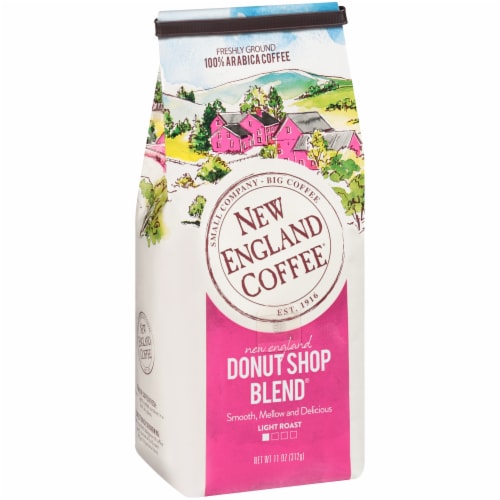 New England Coffee® Donut Shop Blend Light Roast Ground Coffee Perspective: left