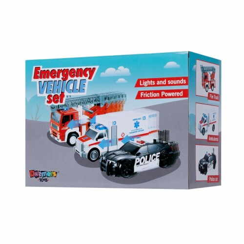 Police car ambulance fire truck toys deals