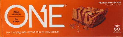 ISS Research OhYeah!® One Peanut Butter Pie Protein Bar - 12 Count Perspective: left