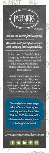 Partners Olive Oil & Sea Salt Hors D'oeuvre Crackers Perspective: left
