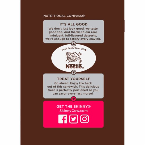 Skinny Cow® Cookies & Cream Ice Cream Sandwiches Perspective: left