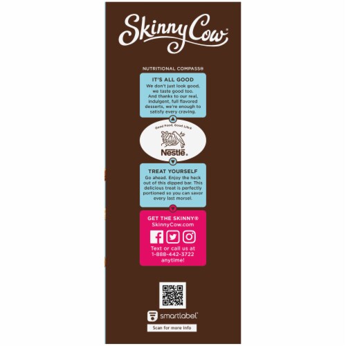 Skinny Cow Va Va Vanilla Almond Crunch Dipped Low Fat Ice Cream Bars Perspective: left