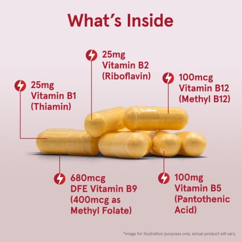 Jarrow Formulas® B-Right® Optimized B-Complex Capsules Perspective: left