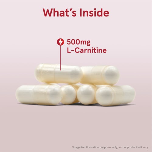Jarrow Formulas® L-Carnitine Capsules 500mg Perspective: left