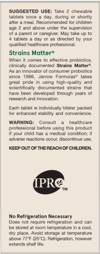 Jarrow Formulas® Jarro-Dophilus® Kids Raspberry Probiotic + Prebiotic 1B Perspective: left