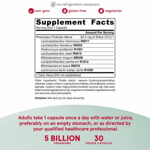 Jarrow Formulas® Jarro-Dophilus® EPS Daily Gut Balance Probiotic Capsules Perspective: left