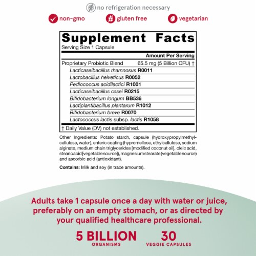 Jarrow Formulas® Jarro-Dophilus® EPS Daily Gut Balance Probiotic Capsules Perspective: left