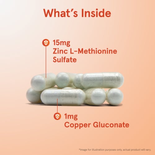 Jarrow Formulas® Zinc Balance® Capsules 15 mg Perspective: left