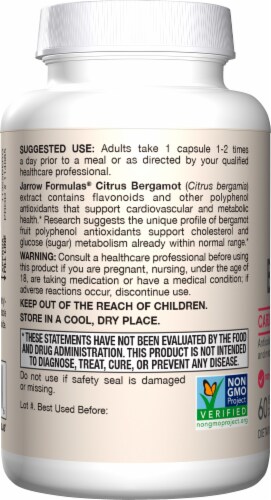Jarrow Formulas® Citrus Bergamot Supplements 500mg Perspective: left