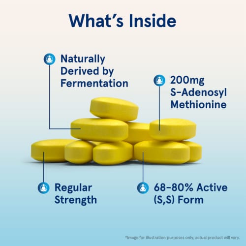 Jarrow Formulas Sam-e 200mg Tablets Perspective: left