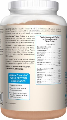 Jarrow Formulas Chocolate Whey Protein Powder Perspective: left