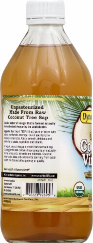 Dynamic Health Organic Coconut Vinegar with Mother Perspective: left