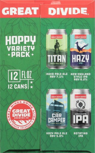 Great Divide Hoppy Variety Pack Perspective: left