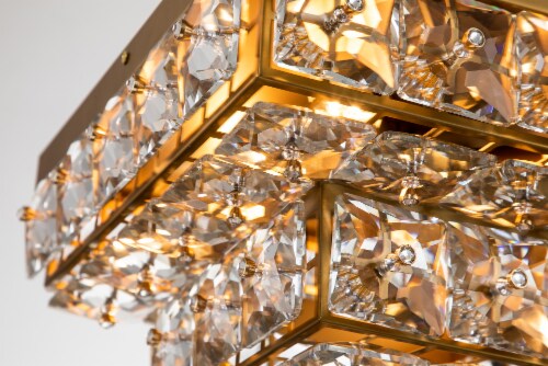 Adeline crystal discount flush mount