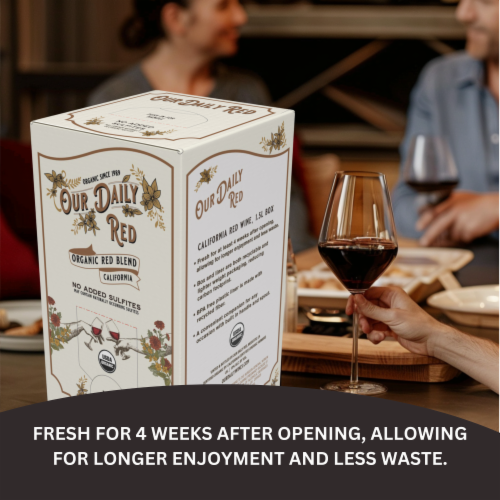 Our Daily Red Box Red Wine Perspective: left